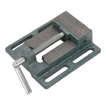 

clearance US 3in Drill Press Vise High Carbon Steel Accurate Stable Strong Clamping Flat Jaw Bench Vise for Woodworking
