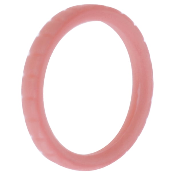Anillo único de silicona con líneas apilables para boda - Oro rosa - Nuevo de ROQ para mujer - Anillo de 4 mm