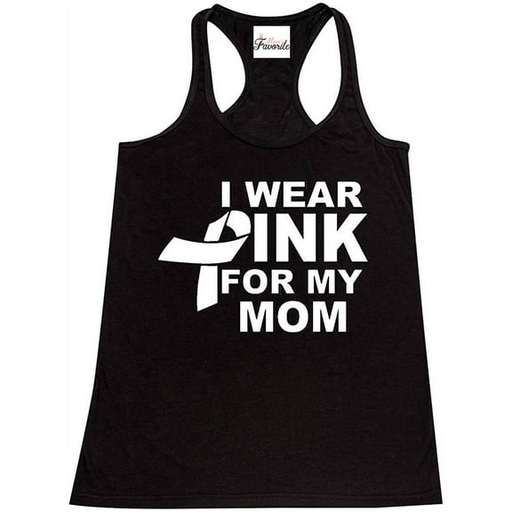 Women's Racerback Tank Top - I Wear Pink For My Mom
