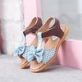 thumbnail image 6 of JINMGG Clearance Items Children Girls Sandals Princess Bowknot Flat Bottom Color Blocking Beach Shoes, 6 of 9