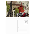 thumbnail image 1 of Old Car France Eiffel Tower Postcard Set Birthday Mailing Thanks Greeting Card, 1 of 3