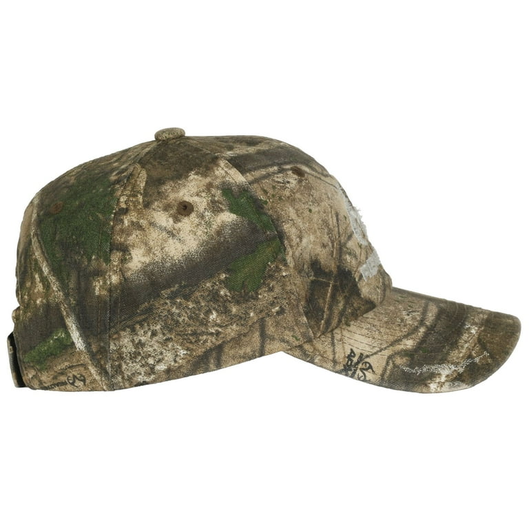 Men s Realtree Unstructured Camo Dad Hat Low Profile Adjustable Hook Loop Closure One Size Fits Most