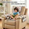 thumbnail image 3 of TSOVTHRID Parrot Rose Print 4 Pieces Recliner Sofa Cover, Non-Slip Recliner Comfy Sofa Slipcover Recliner Cover 1 Seat Couch Protector Soft Furniture Protector Covers with Pocket, 3 of 7