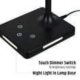 thumbnail image 6 of Brilli Wellness Lighting 21" Modern Charge Up Energy-Boosting Dimmable LED Circadian Desk Lamp (5000k Daylight), Black Finish, 6 of 9