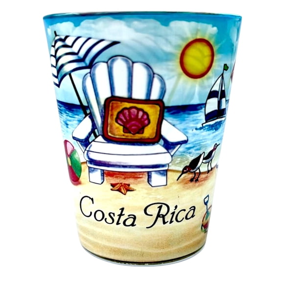 Costa Rica Beach Chair In and Out Shot Glass