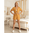 thumbnail image 2 of Conjunto 2 Piezas Short y Blusa con Lazos, Fresco y Cómodo, Estilo Verano Chic para Mujer, 2 of 5