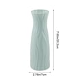 thumbnail image 4 of Geometric Plastic Vase for Dry and Wet Flower Arrangement, Imitation Rattan Woven Decorative Container with Large Opening, Stable Base, Easy to Clean, 20.2x7cm Home Decor, 4 of 8