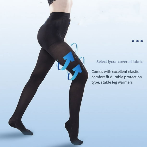 Unatoiry Grade Graduated Support Compression Tights For Varicose Veins  Relief Stretchy And Elastic black 3XL 