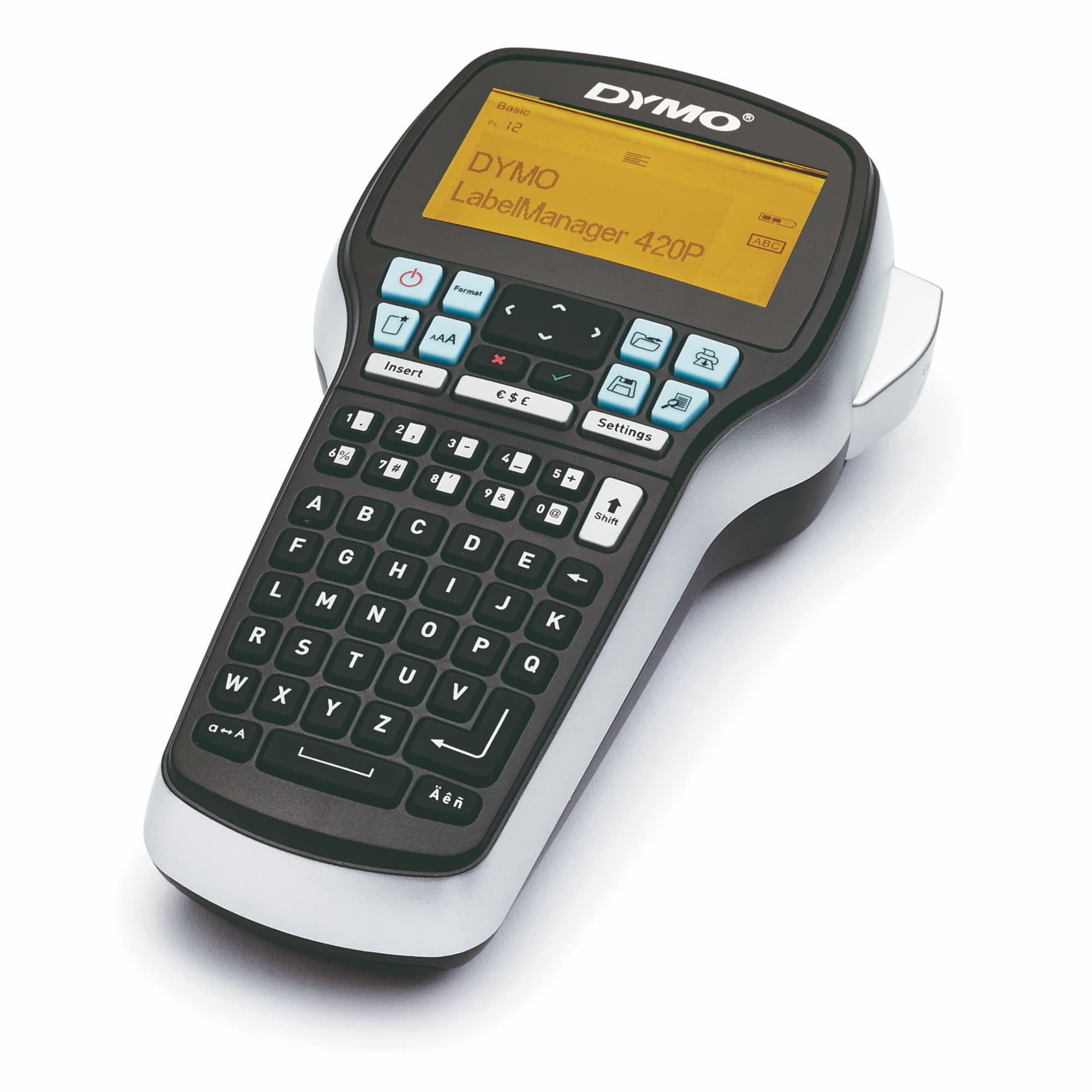 DYMO Label Maker with Adapter | LabelManager 420P High-Performance Label Maker, Rechargeable, PC and Mac Connectivity, Bright Backlit Display, Easy-to-Use, Portable, For Home & Office Organization