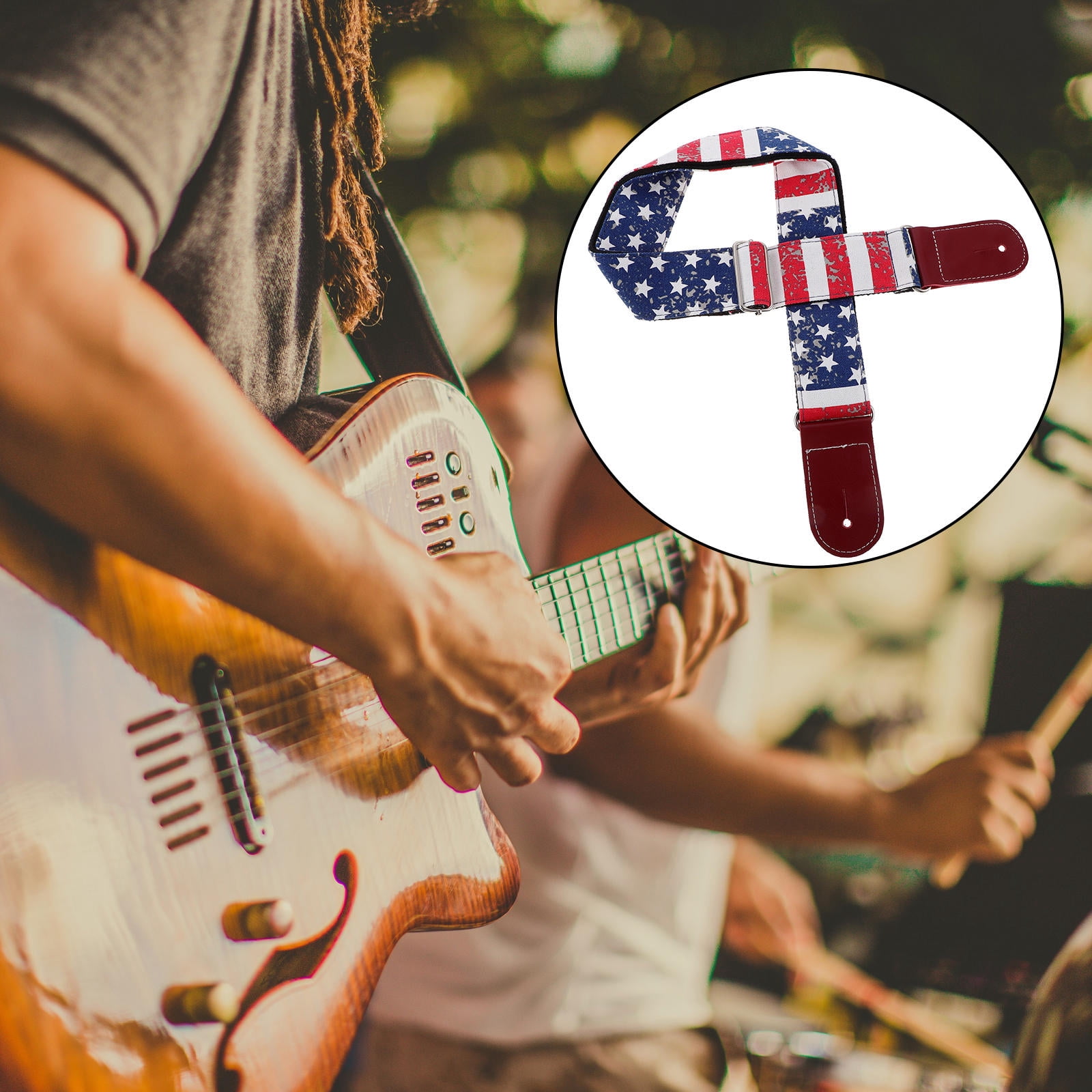 Raindrops guitar strap sling Guitar Strap Assorted Color 1Set
