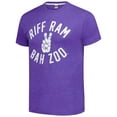 thumbnail image 2 of Unisex-Charlie Hustle  Purple TCU Horned Frogs Riff Ram Bah Zoo Tri-Blend T-Shirt, 2 of 3