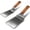 Wide and regular spatulas, variant on Stainless Steel Griddle Spatula, BBQ Grill Spatula Accessories for Blackstone,Metal Spatula w/Full Tang Wooden Handle & Beveled Edge for Pancake Flipper,Smash Burger Turner,10.7x2.8Inch