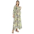 thumbnail image 2 of Moomaya Hooded Caftan For Women's Long Printed Bikini Cover Up Summer Turkish Beachwear-6519, 2 of 7