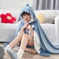 thumbnail image 3 of Cute Halloween Wearable Blanket Hoodie Free Size for Adults  Hooded Blanket Oversized Soft Sherpa Hoodie Women, 3 of 8