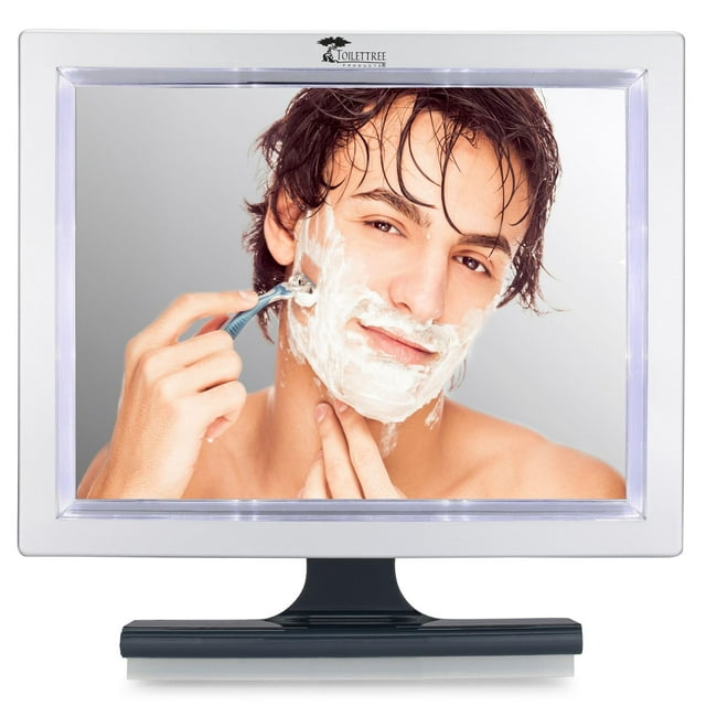 Espejo de ducha ToiletTree Products Deluxe LED sin niebla