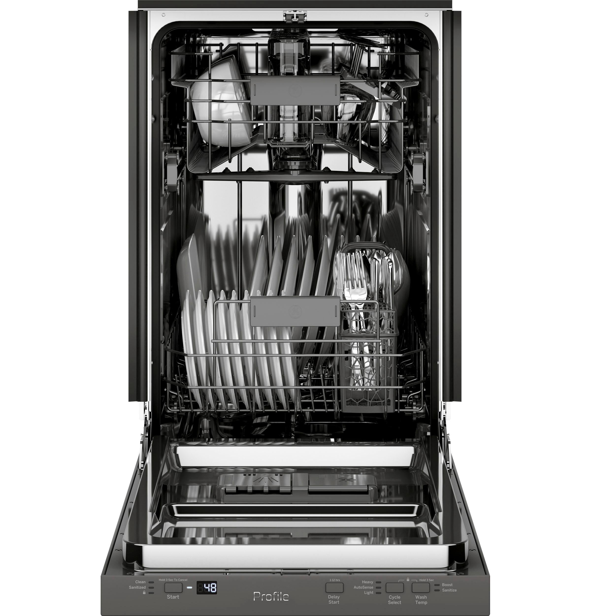 GE Appliances PDT145SSLSS 18 Inch Built In Fully Integrated Dishwasher Stainless Steel