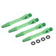 thumbnail image 1 of Ejes de dardos de aluminio Uxcell, accesorios de reemplazo con roscas 2BA y anillos de goma para puntas de acero, verdes de 35 mm, 1 of 5