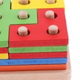 thumbnail image 3 of Juego de apilamiento con juguete de madera para bebés de 6 Zulema Juguete de apilamiento de madera, 3 of 6
