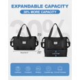 thumbnail image 3 of Bolsa de viaje WONHOX impermeable Weekender para mujer, 3 of 7
