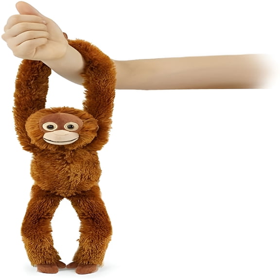 CYFW Stuffed Orangutans Toy Hanging Stuffed Animal,Hooks and Stuffed Monkey Animals with Rings for Kids,Gifts for Boys and Girls Hanging 20inches