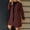 Wine, variant on Hueook Suede Jacket Women's Solid Casual Thicken Wool Stand Collar Inner Lining Pocket Breasted Pea Mao Coat Gray 3X