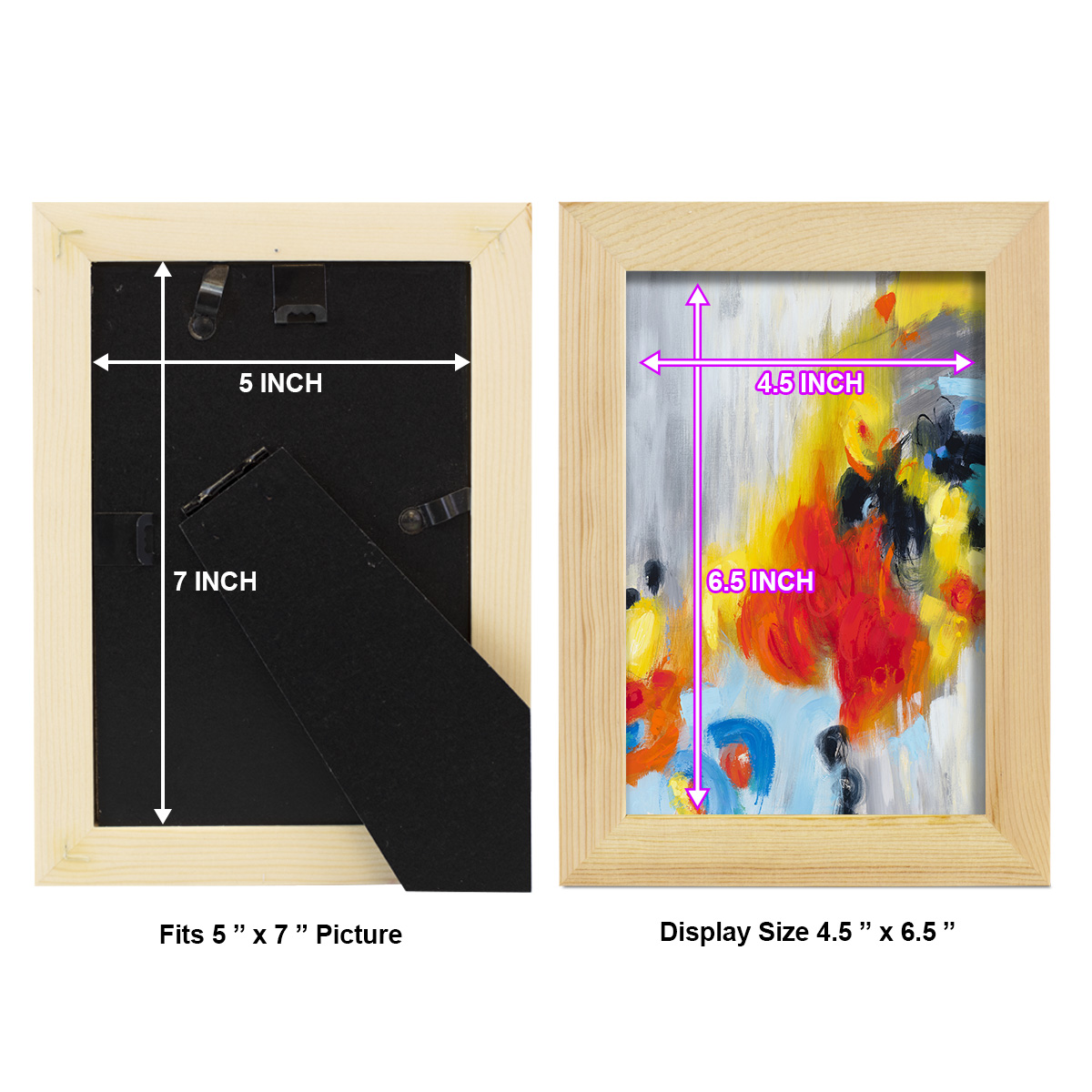 In the Loop I -Framed Print w/glass-Natural Wood