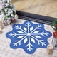 thumbnail image 3 of pstuiky Alfombra de invierno con copos de nieve|67 cm (26,4 pulgadas)|tapete de entrada navideño con copos de nieve|antideslizante y lavable, 3 of 7