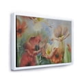 thumbnail image 3 of Designart 'Ancient Flowers In Dark Pastel Colours' Traditional Framed Canvas Wall Art Print, 3 of 5