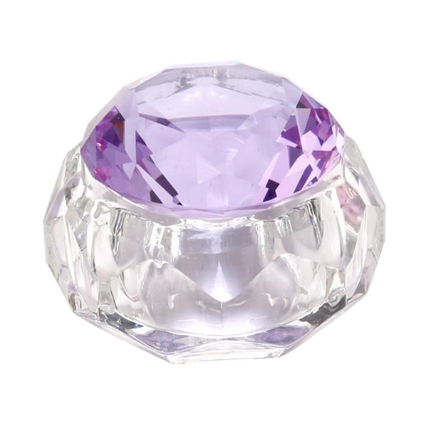 Nail Art Powder Plato Cuenco Vidrio Cristalería de cristal para púrpura jinwen plato dappen