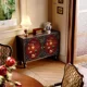 thumbnail image 3 of Armarios de lujo de almacenamiento Haller, armarios de esquina nórdica con acento para sala de estar, muebles de Vitrina europeos altos y utilitarios, 3 of 4