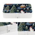 thumbnail image 4 of Christmas PU Leather Jewelry Organizer Box with Removable Compartment and Portable Design for Necklace, Earring, and Jewelry Storage, 4 of 6