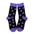 thumbnail image 3 of Purple Paw Print Dog Lover Socks from the Sock Panda, 3 of 5