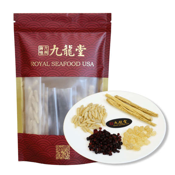 Royal Seafood USA Sheng Mai Yin Herbal Tea Mix, Chinese herbal tea, 3 packs/bag, 102g Codonopsis Root, Ophiopogon, Schisandra