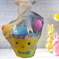 thumbnail image 2 of Happy Easter Gift Basket  with Yellow Duck Plush Toy Paint Set Cotton Candy Easter Toys & Candies for Boys Girls Holiday Treats Birthday Party Favors Care Package (Contents Vary), 2 of 8