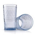 thumbnail image 3 of Godinger Highball Drinking Glasses, Acrylic Drinking Glasses Set, Elegant Tall Plastic Cups, Vintage Romantic Decor - 19oz, Set of 4, 3 of 4