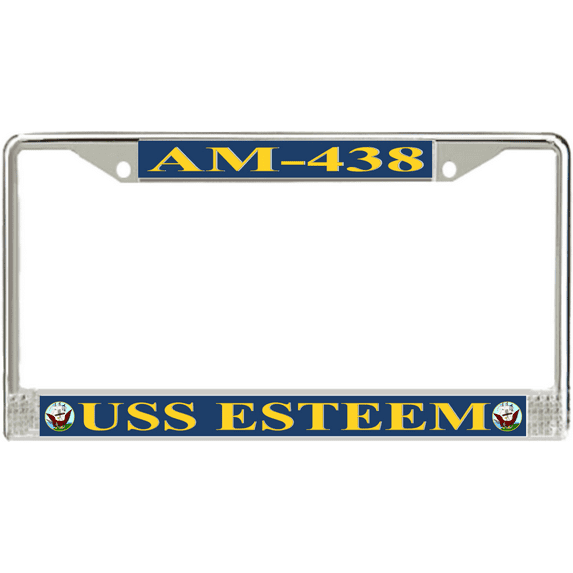 USS Esteem AM-438 License Plate Frame