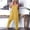 Yellow, variant on Women's Plus Size Casual Jumpers Loose Baggy Solid Color Sleeveless Jumpsuit Fashion Playsuit Trousers Overalls Cotton And Linen Jumpsuit with Pocket on Clearance