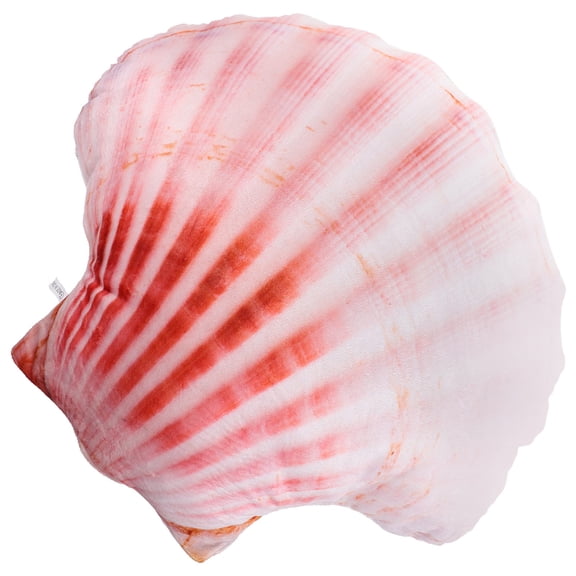 FELTECHELECTR Pink Shell Shaped Pillow, Plush and PP Cotton, Cute Decorative Home Comfort