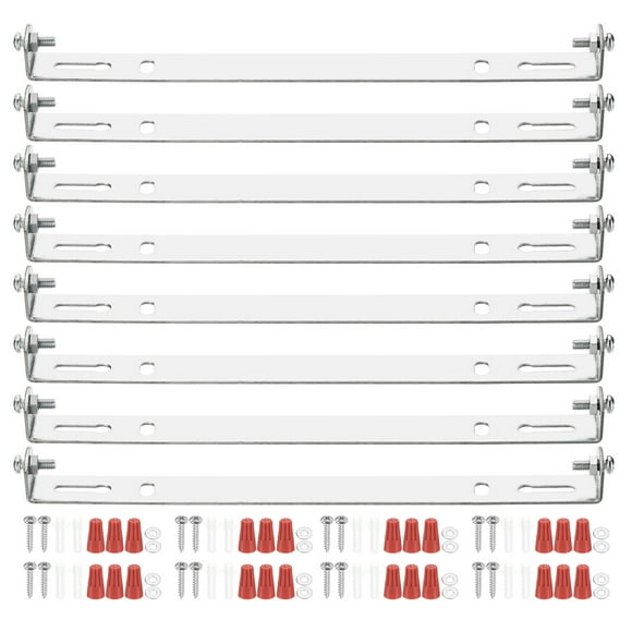 Uxcell 170mm (6.69") Universal Light Fixture Mounting Bracket Kit, Light Crossbar Round Ceiling Plate with Screw 8 Set