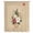 Beige, variant on Cherry Blossoms Sheer Curtains 45 Inches Long, Japanese Spring Floral Leaves Rustic Brown Light Filering Curtains, Breathable Simi Curtain Privacy Drapes for Kitchen Bathroom Small Window Treatment