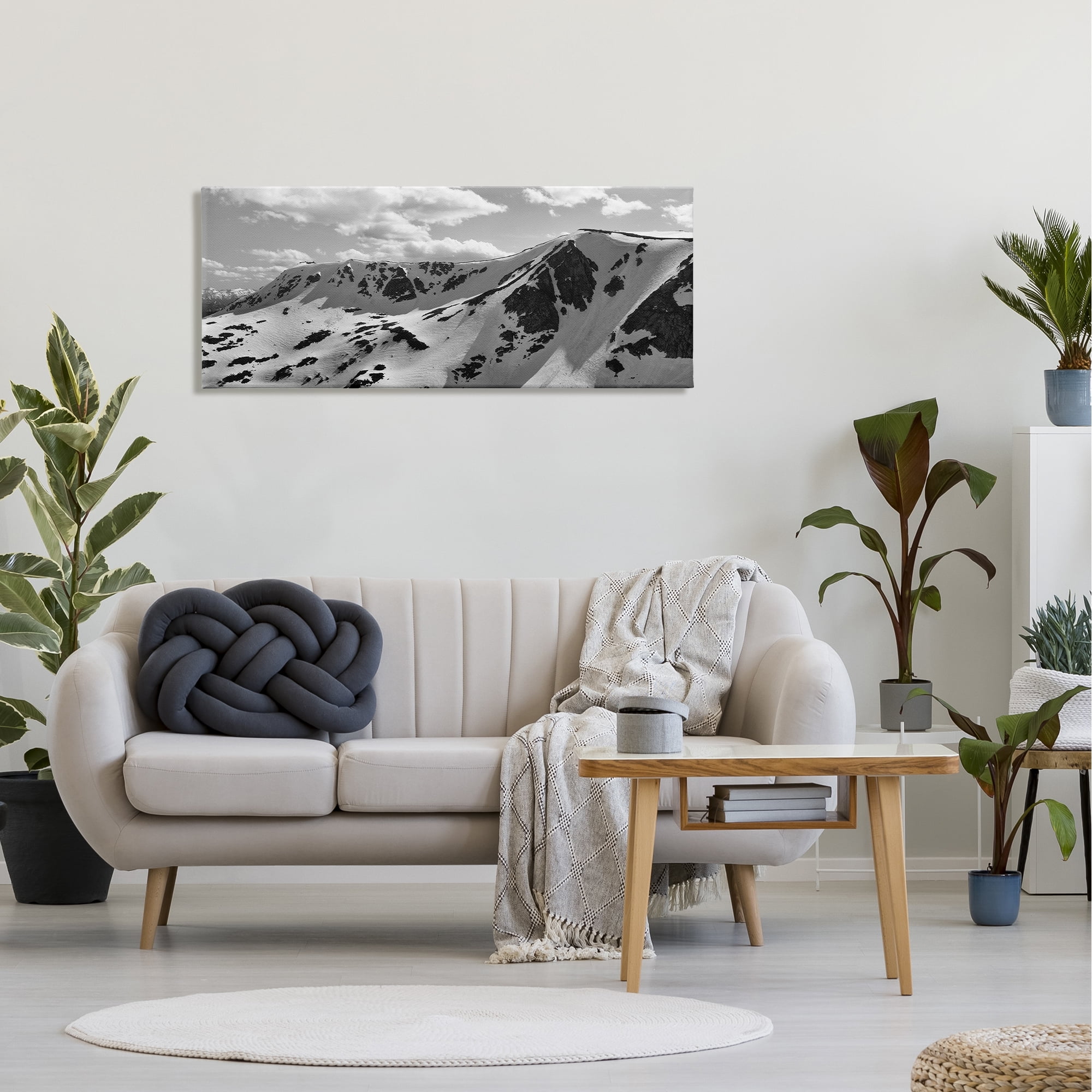 Stupell Industries Still Frost Sand Sublime Mountain Range Peaks ,48 x 20, Design by Daniel Sproul