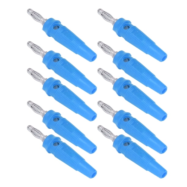 Conector de clavija tipo banana, 10 piezas/juego, conector tipo banana de 4 mm, terminal tipo banana, conector tipo banana, innovación moderna