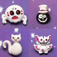 thumbnail image 3 of 100Pcs Mix Halloween Pumpkin Lantern Ghost Flatback Cabochon Slime Charms Resin Embellishments for DIY Crafts Scrapbooking Supplies, 3 of 5