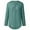 Light Blue, variant on Plus Size Tops S-5XL Zip Front V Neck 3/4 Sleeve Blouses Womens Summer Cuffed Sleeve Casual Tunic Shirts