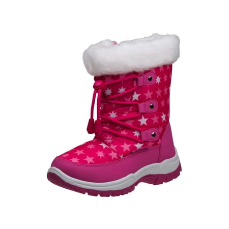 Rugged Bear Toddler Girls' Starry Snow Boots (Best Snow Boots For Toddlers 2019)