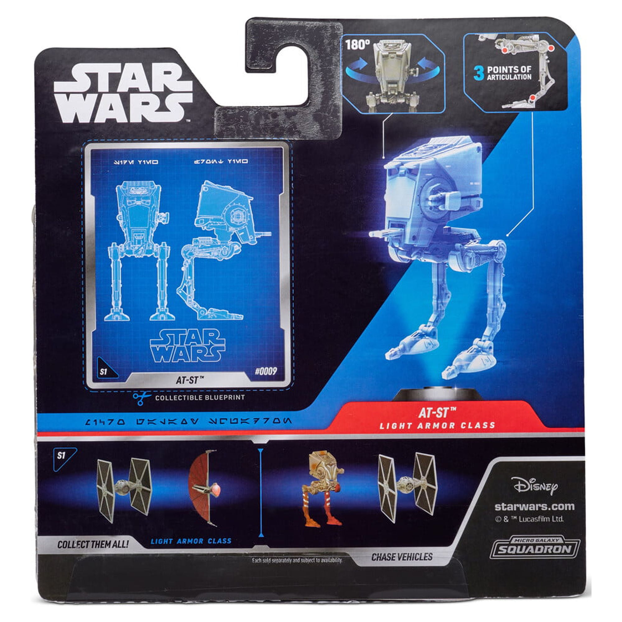 Star Wars Micro Galaxy AT-ST Light Armor Class with Detailed