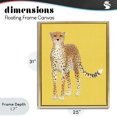 thumbnail image 4 of Stupell Industries Modern Exotic Cheetah over Yellow Gold Floating Frame Canvas Art, 25 x 31, by Karolina Sato, 4 of 8