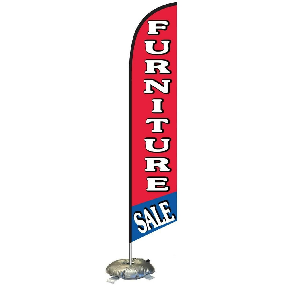 Furniture Sale Feather Flag Kit with CrossBase and WeightDonut