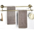 thumbnail image 5 of CATPAN antique brass towel bar,Adjustable Expandable Vintage Brass Towel Bar, 15.2-27.8 Inch Wall Mount, Antique Brass Bathroom Accessories, 5 of 18