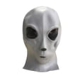 thumbnail image 1 of Casco de látex para cosplay con máscara de ovni alienígena, 1 of 2